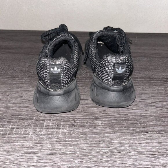 Adidas Swift Run Black Unisex Lace Up Toddler Sneakers Shoes Size 12 - Picture 6 of 8